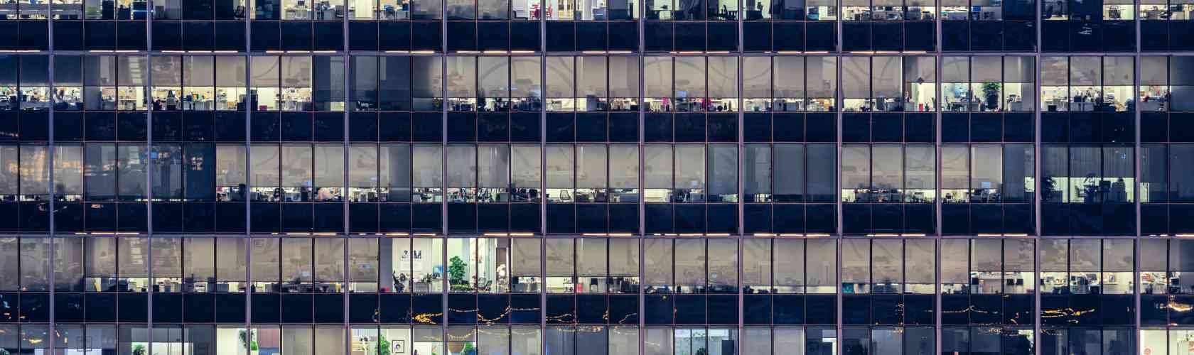 Office windows in the city