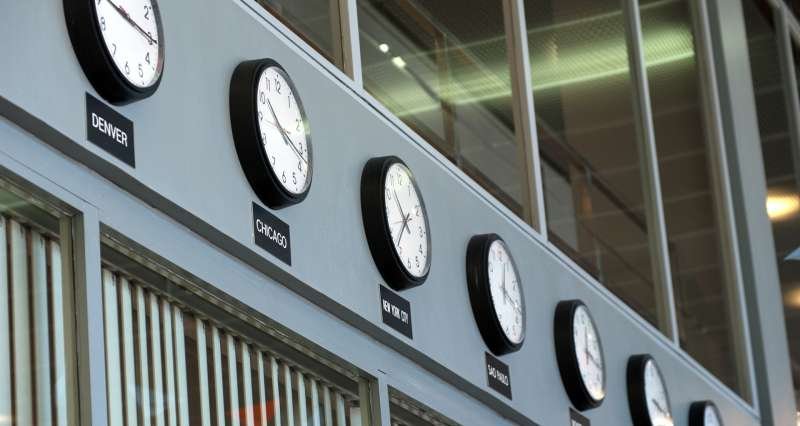 Clocks with timezones