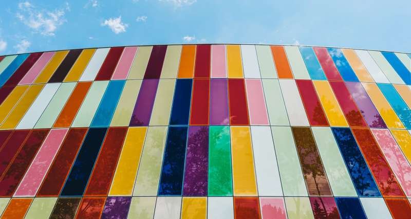 Multicoloured wall