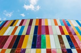 Multicoloured wall